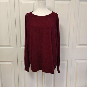 Buffalo David Bitton long sleeve Red Purple Top, Size XL, Good condition.
